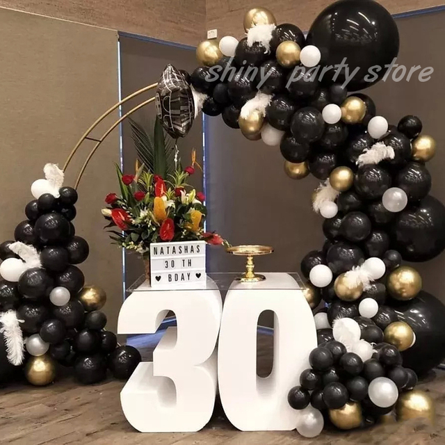 Czarne balony lateksowe o średnicy od 5 do 36 cali - romantyczna dekoracja ślubna i propozycja urodzinowa - Wianko - 3