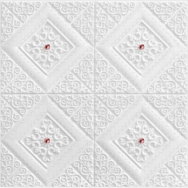 Biała cegła - panele piankowe naklejki ścienne 3D samoprzylepne do dekoracji wnętrz - Wianko - 4