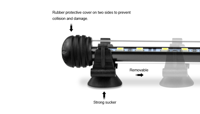 Akwariowa lampa LED o długości 19/29/39/49cm z klipsem mocującym i wodoodporną obudową - Wianko - 3