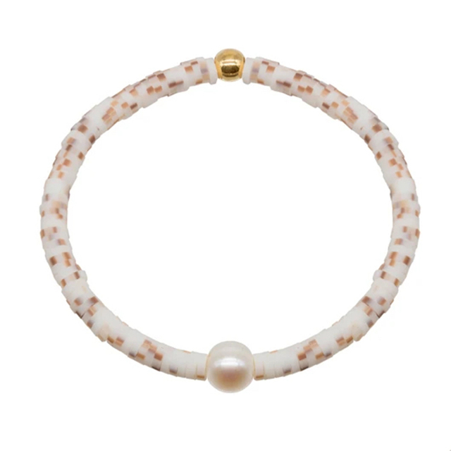 Bransoletka z paciorkami z naturalną perłą dla mężczyzn i kobiet - Retro Charm - Wianko - 6