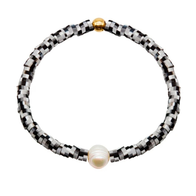 Bransoletka z paciorkami z naturalną perłą dla mężczyzn i kobiet - Retro Charm - Wianko - 2