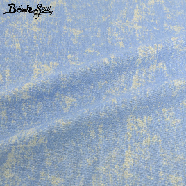 Booksew tkanina lniana niebieska bawełniana - idealna do szycia Tissu DIY Handmade, obrusów, toreb, kurtyn, poduszek i innych tekstyliów domowych - Wianko - 3