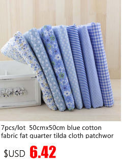 Booksew tkanina lniana niebieska bawełniana - idealna do szycia Tissu DIY Handmade, obrusów, toreb, kurtyn, poduszek i innych tekstyliów domowych - Wianko - 167