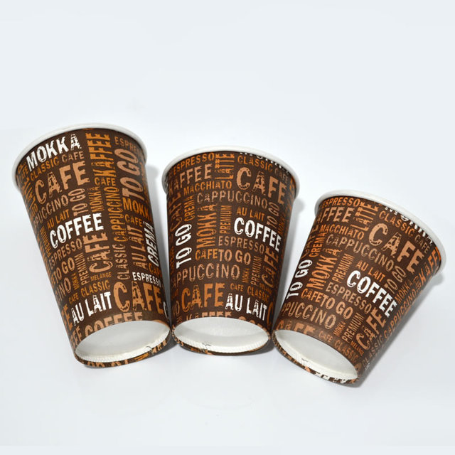 50 sztuk jednorazowy kubek do kawy amerykański styl piknik herbata gorące napoje papier kubek z pokrywką - Wianko - 5