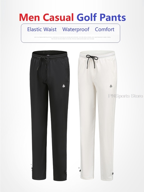 PGM Długie męskie spodnie do golfa - szybkoschnące, wodoodporne, treningowe, dresowe, fitness (sznurkiem) - Wianko - 16