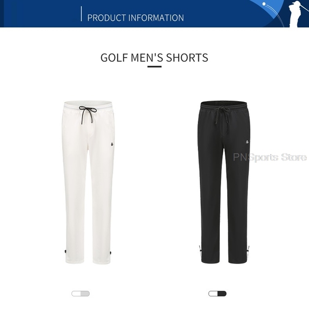 PGM Długie męskie spodnie do golfa - szybkoschnące, wodoodporne, treningowe, dresowe, fitness (sznurkiem) - Wianko - 17