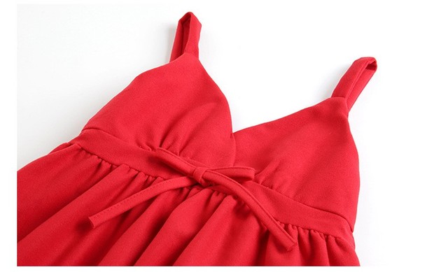 Jesienna sukienka dla dziewczynek 6-16 lat - czerwona, świąteczna, zimowa odzież dla dzieci - Wianko - 15