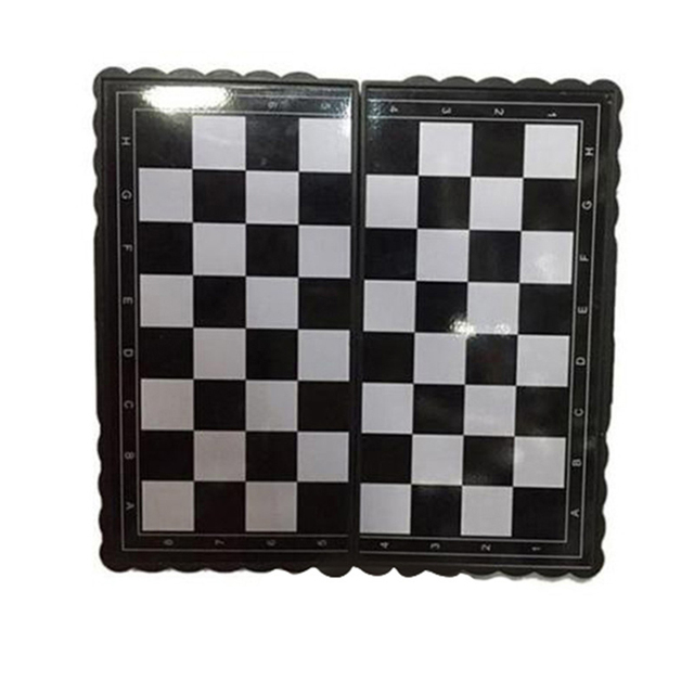 Mini szachy składane z plastiku z lekką szachownicą - przenośna zabawka dla dzieci, zestaw 32 sztuk - Wianko - 7