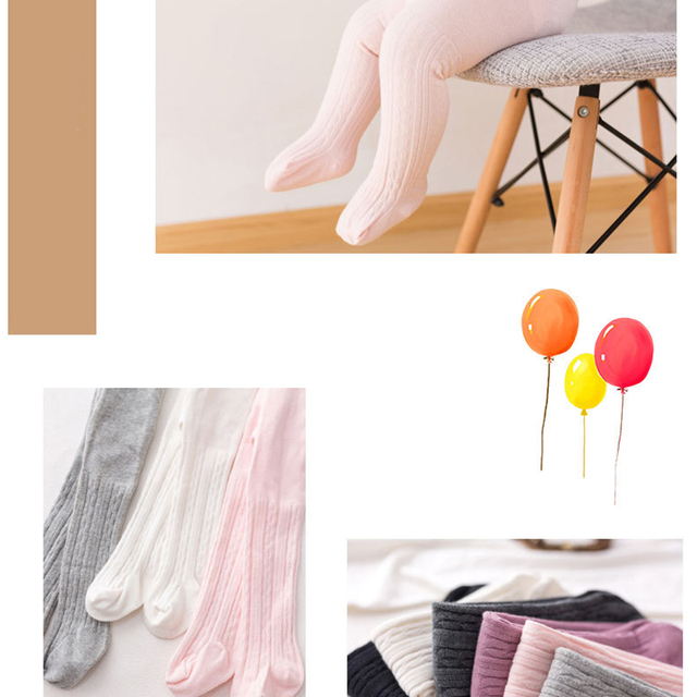 Wyroby z miękkiej bawełny: dziecięce rajstopy jesień-zima, ciepłe i elastyczne, dla chłopców i dziewczynek, jednolity kolor - Wianko - 4