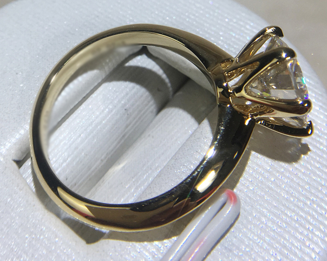 Pierścionek LMNZB Pure Solid 18K z różowego złota, pasjans 2.0ct Lab diamentowy, srebrny 925, prezent dla kobiet - Wianko - 15