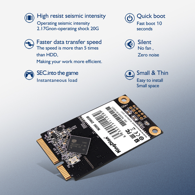 KingDian mini dysk twardy SSD mSATA 3x5cm, 128GB-3TB, dla laptopa i notebooka - Wianko - 1