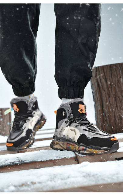 Wygodne krótkie męskie buty śniegowe zwiększające wysokość, pluszowe, ciepłe, zimowe, Times New Roman, rozmiar 45 - Wianko - 19