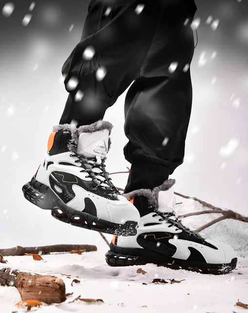 Wygodne krótkie męskie buty śniegowe zwiększające wysokość, pluszowe, ciepłe, zimowe, Times New Roman, rozmiar 45 - Wianko - 3