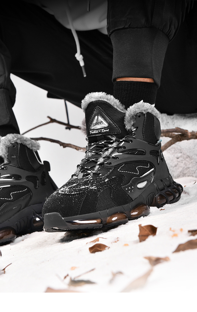 Wygodne krótkie męskie buty śniegowe zwiększające wysokość, pluszowe, ciepłe, zimowe, Times New Roman, rozmiar 45 - Wianko - 7