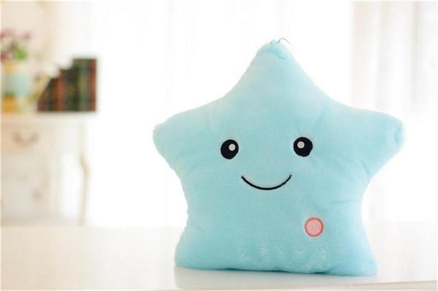 Poduszka Luminous Pillow Stars - podświetlana, kolorowa pluszowa zabawka z Led Light - idealna na prezent dla dzieci i dziewcząt - Wianko - 4