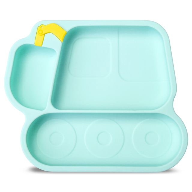 Silikonowy talerz dla dzieci - płyta serwisowa, samoczynne karmienie, BPA-free - Wianko - 7