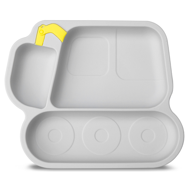 Silikonowy talerz dla dzieci - płyta serwisowa, samoczynne karmienie, BPA-free - Wianko - 8