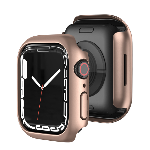 Pokrowiec ochronny Super aluminiowy zderzak na Apple Watch Series 7 41mm/45mm przeciw zarysowaniom - osłonka do zegarka - Wianko - 2