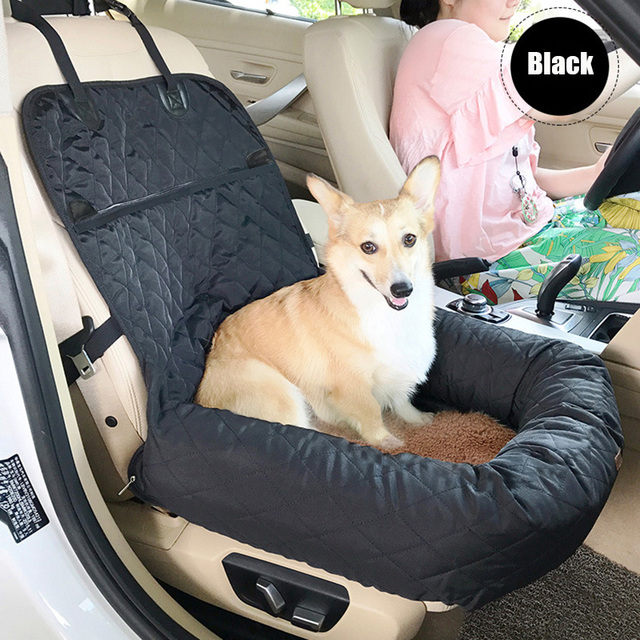 2 w 1 Składany koszyk na siedzenie samochodowe dla psa i torba podróżna - bezpieczny przewóz dla szczeniaczków i akcesoria podróżne - Wianko - 9