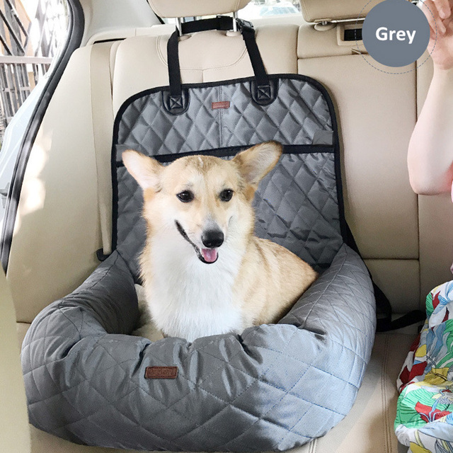 2 w 1 Składany koszyk na siedzenie samochodowe dla psa i torba podróżna - bezpieczny przewóz dla szczeniaczków i akcesoria podróżne - Wianko - 7