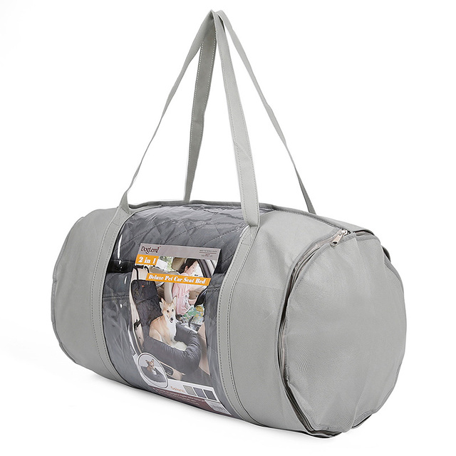 2 w 1 Składany koszyk na siedzenie samochodowe dla psa i torba podróżna - bezpieczny przewóz dla szczeniaczków i akcesoria podróżne - Wianko - 6