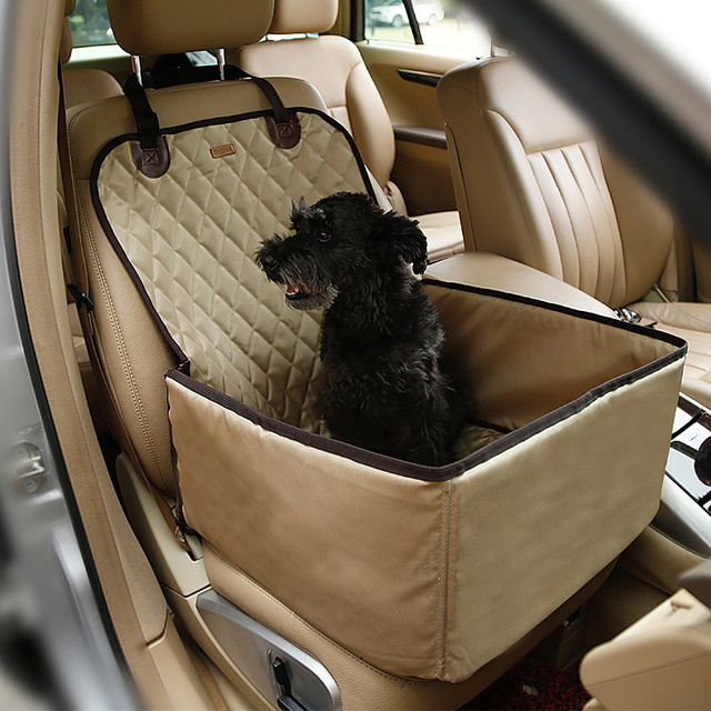 2 w 1 Składany koszyk na siedzenie samochodowe dla psa i torba podróżna - bezpieczny przewóz dla szczeniaczków i akcesoria podróżne - Wianko - 14