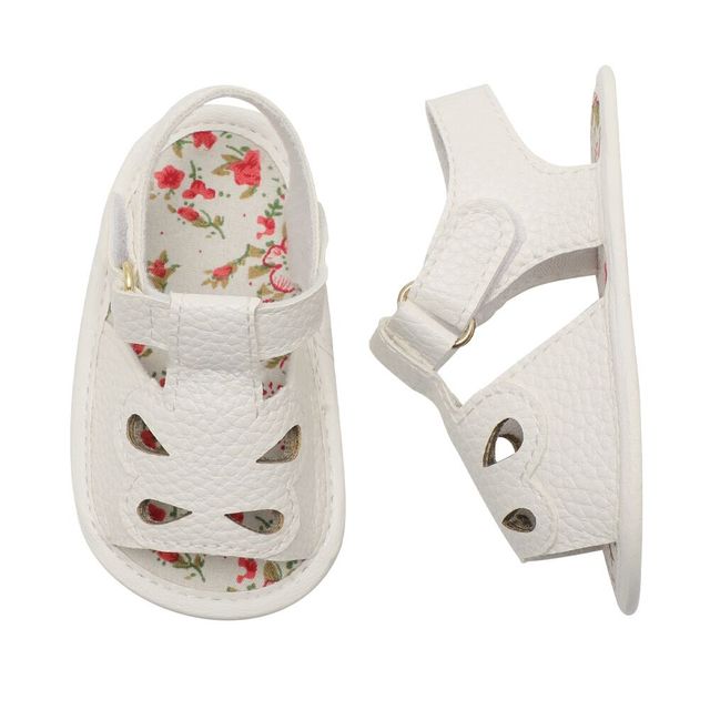 Dziecięce sandały letnie dla noworodka z miękkimi podeszwami - małe różowe buty na pierwszy krok - Wianko - 17