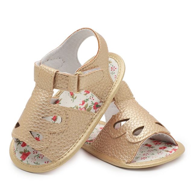 Dziecięce sandały letnie dla noworodka z miękkimi podeszwami - małe różowe buty na pierwszy krok - Wianko - 5