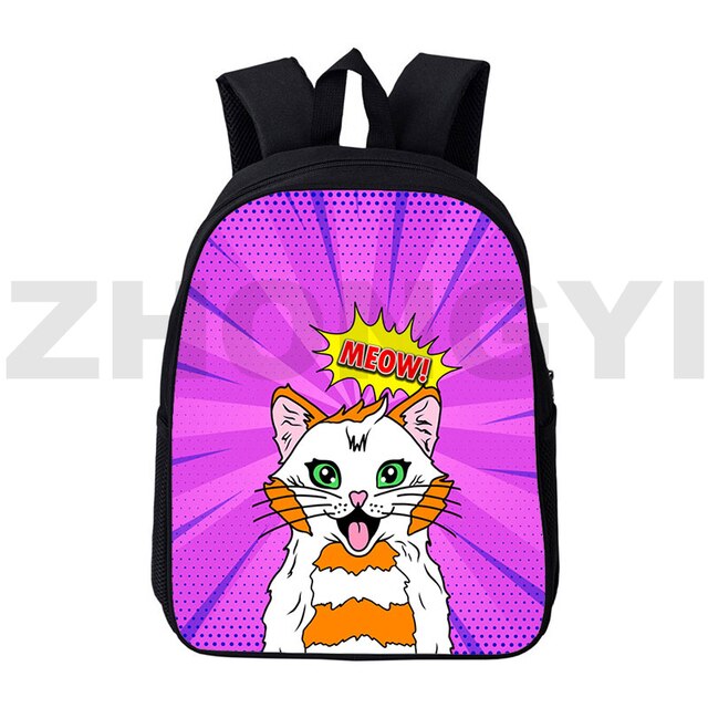 Plecak 3D Cat 2021, 12/16 cali, Kawaii, dla kobiet, dla dzieci, płótno, torba na laptopa, szkolna torba, Cartoon Anime, College Bookbags - Wianko - 6