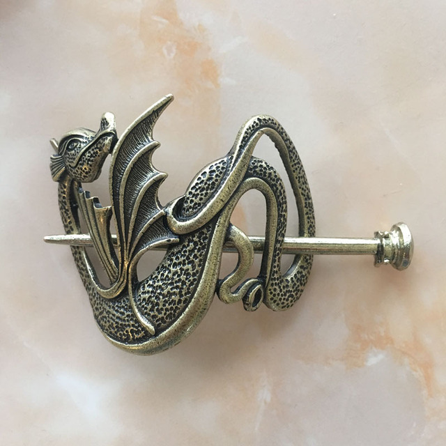 Ręcznie wykonane wsuwki do włosów Mother of Dragons Hair Stick 2021 z motywem smoków - oryginalne akcesoria inspirowane Daenerys Targaryen i biżuterią vintage - Wianko - 9