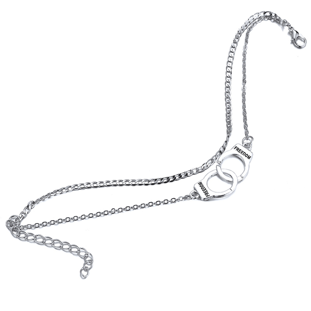 Wielowarstwowy łańcuszek na kostkę Styl boho z kajdankami 2019 moda dla kobiet - Wianko - 6