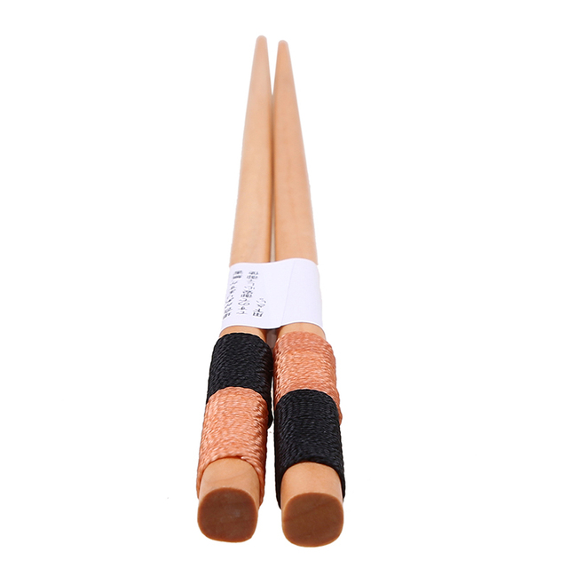Drewanice - Pałeczki do jedzenia Sushi: 1 para drewnianych okrągłych sztućców naturalnych, zastawa stołowa i akcesoria kuchenne japońskiego stylu - Wianko - 9