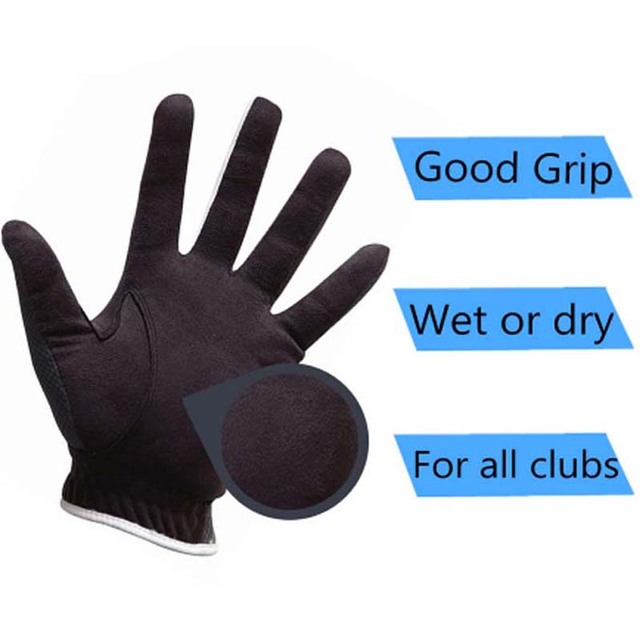 Rękawice golfowe męskie – 1/2/6 sztuk lewa ręka, oddychające, odpornościowe na deszcz, antypoślizgowe – rozmiary S, M, ML, L, XL - Wianko - 13