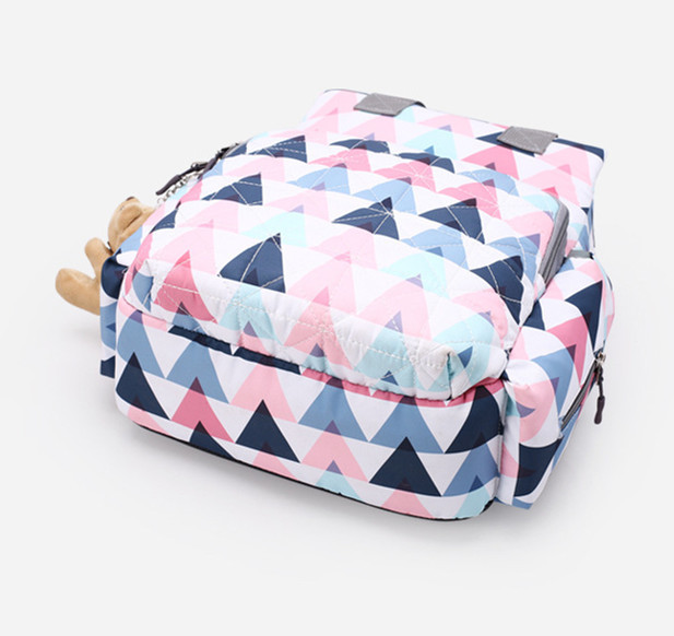 Plecak podróżny dla matki z dużą pojemnością i designerską torbą na pieluchy, wraz z prezentem do opieki nad dzieckiem - Wianko - 12
