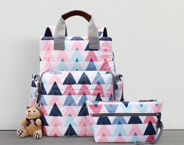 Plecak podróżny dla matki z dużą pojemnością i designerską torbą na pieluchy, wraz z prezentem do opieki nad dzieckiem - Wianko - 3