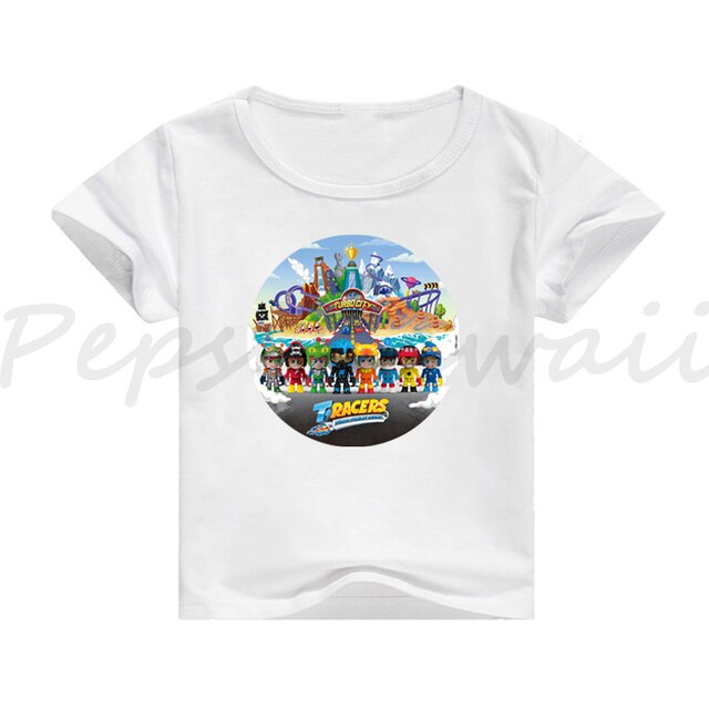 Koszulka T-RACERS Camiseta dla małych dzieci - chłopcy i dziewczynki, krótki rękaw, zwycięska koszulka Spin Tee Topy Kid T RACERS - Wianko - 9