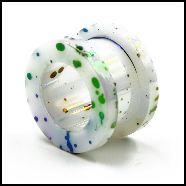 Akrylowa kropka śruba do zatyczek do uszu z flesh tunelami w różnych kolorach - biżuteria piercingowa (5-12mm) - Wianko - 7