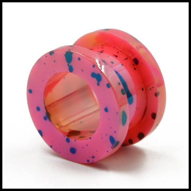 Akrylowa kropka śruba do zatyczek do uszu z flesh tunelami w różnych kolorach - biżuteria piercingowa (5-12mm) - Wianko - 5