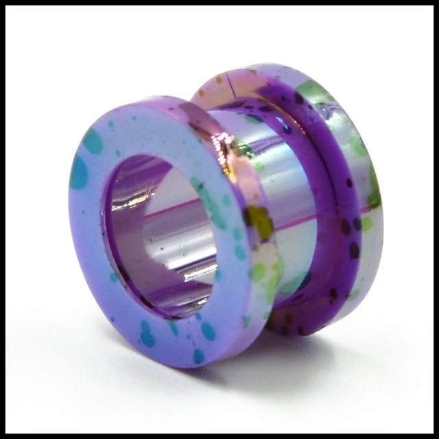 Akrylowa kropka śruba do zatyczek do uszu z flesh tunelami w różnych kolorach - biżuteria piercingowa (5-12mm) - Wianko - 6