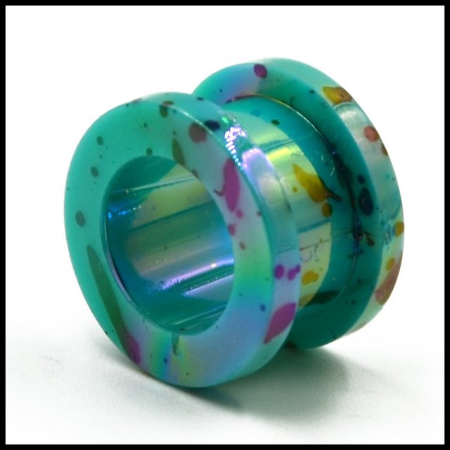 Akrylowa kropka śruba do zatyczek do uszu z flesh tunelami w różnych kolorach - biżuteria piercingowa (5-12mm) - Wianko - 11