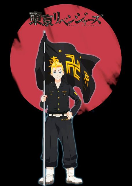 Plakat na płótnie Anime Tokyo Revengers - Neonowe Miasto Nocy, Manji Gang - Cuadro Dekor do Malowania Salonu i Domu - Wianko - 6