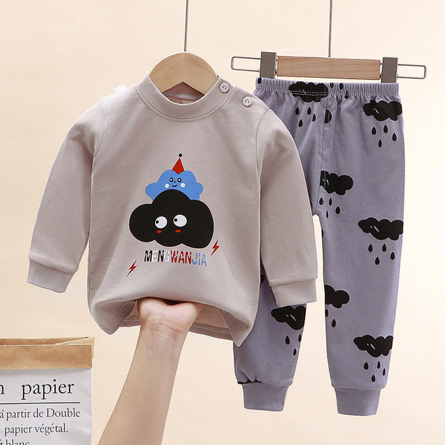 Zestawy ubrań dla niemowląt: koszula + spodnie 2 sztuki, jesień/zima, dla dziewczynek i chłopców - Wianko - 6