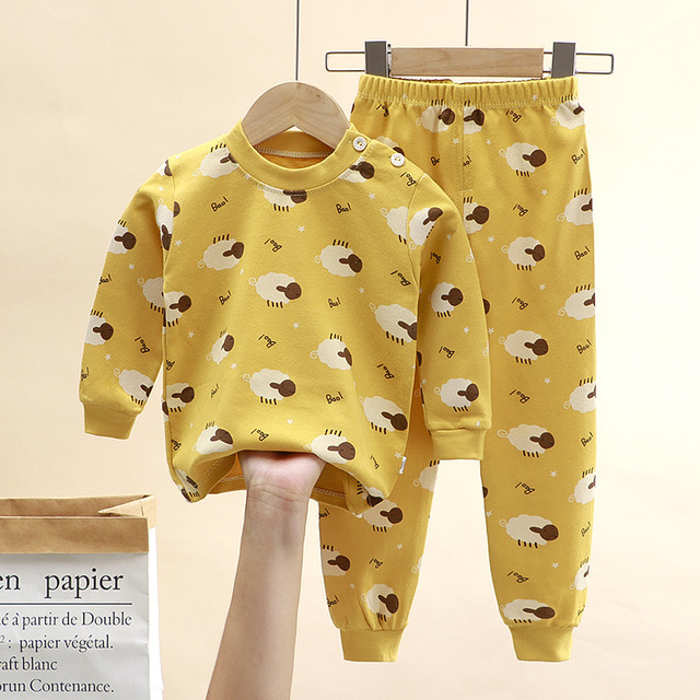 Zestawy ubrań dla niemowląt: koszula + spodnie 2 sztuki, jesień/zima, dla dziewczynek i chłopców - Wianko - 4