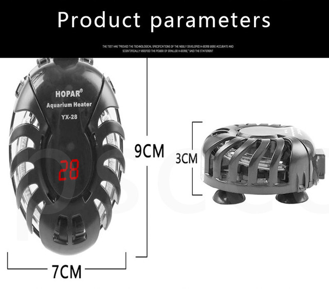 Podgrzewacz akwarium elektryczny z cyfrowym regulatorem temperatury, moc 25-100W - Wianko - 26