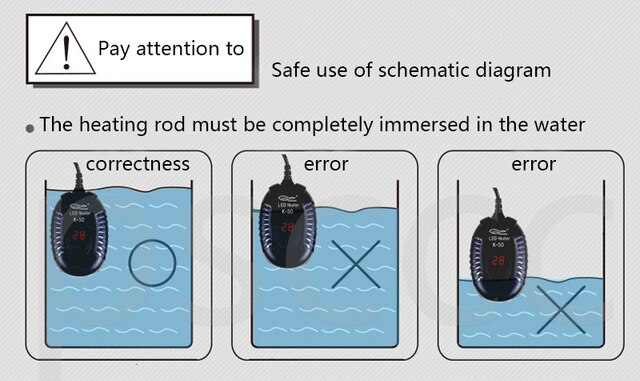Podgrzewacz akwarium elektryczny z cyfrowym regulatorem temperatury, moc 25-100W - Wianko - 20