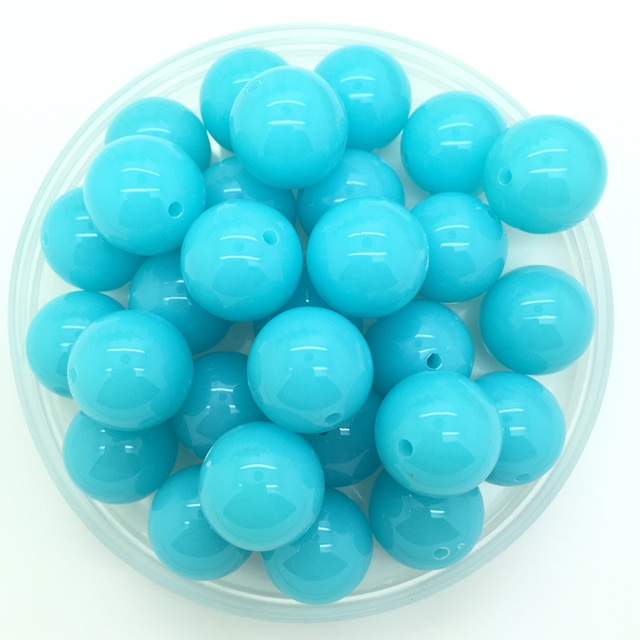 100 sztuk podstawowe kolory akrylowe okrągłe perły Spacer luźne koraliki DIY - Wianko - 2