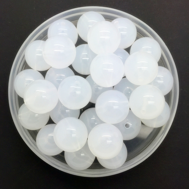 100 sztuk podstawowe kolory akrylowe okrągłe perły Spacer luźne koraliki DIY - Wianko - 16