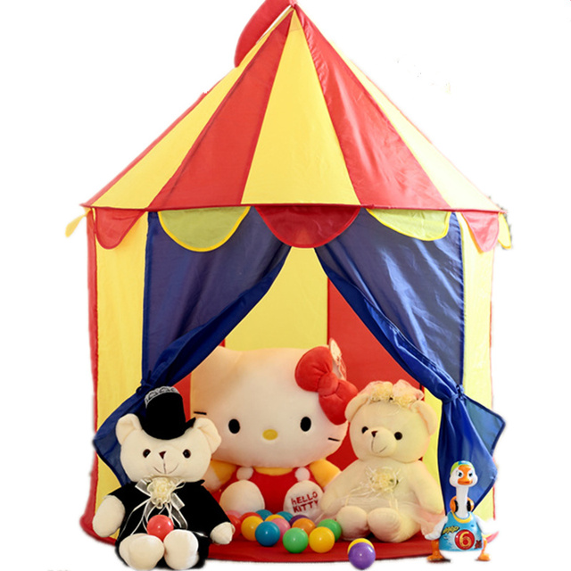 Domek do zabawy dla dzieci - Namiot Jurta Zamek Księżniczki - Wianko - 1