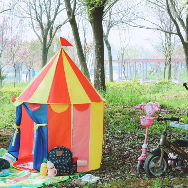 Domek do zabawy dla dzieci - Namiot Jurta Zamek Księżniczki - Wianko - 2