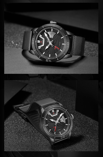 Zegarek męski NAVIFORCE 2021, luksusowy, stalowy pasek, wodoodporny, kwarcowy z datą i cyfrowym wyświetlaczem - Wianko - 14